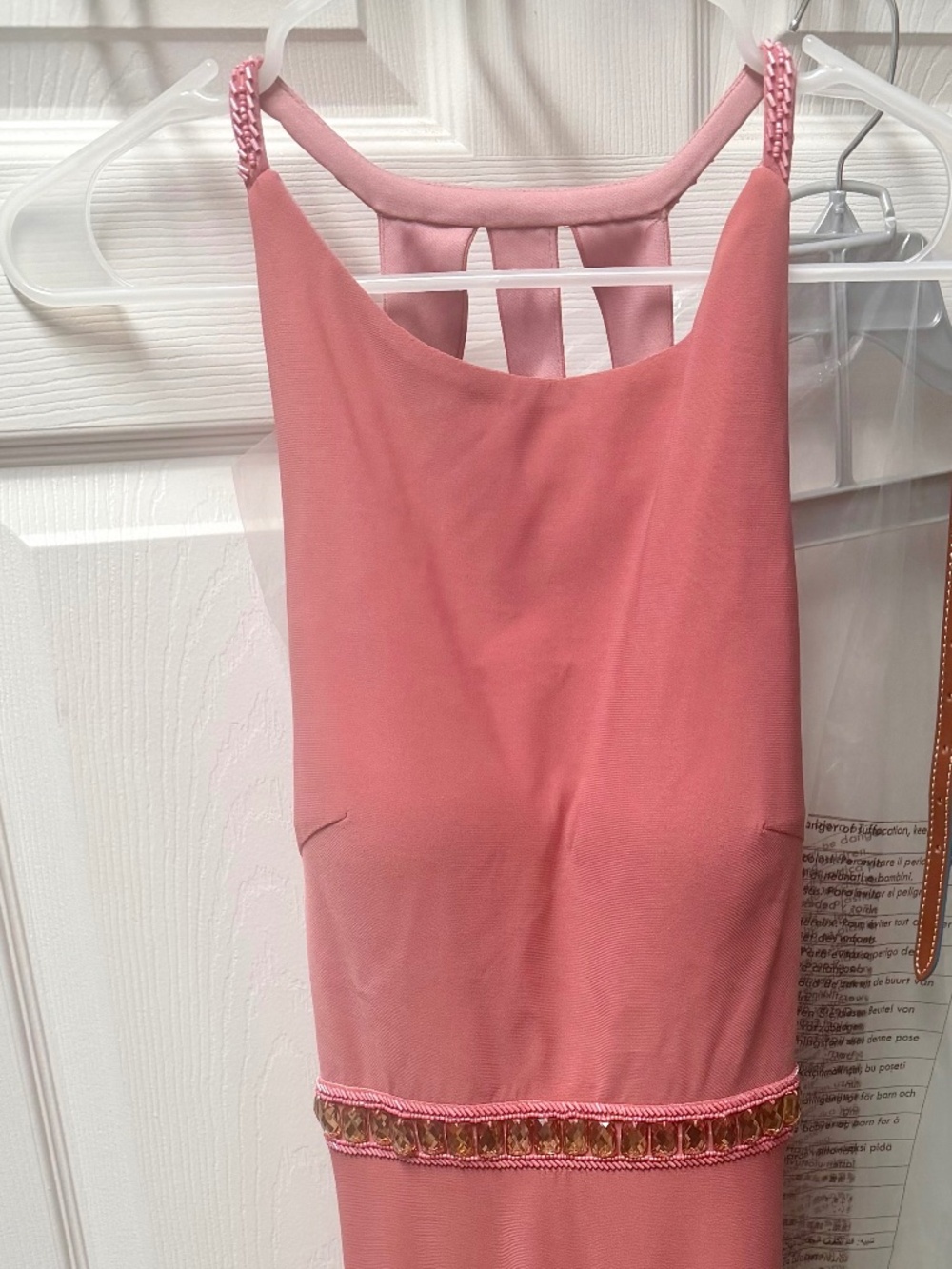 Pink formal gown